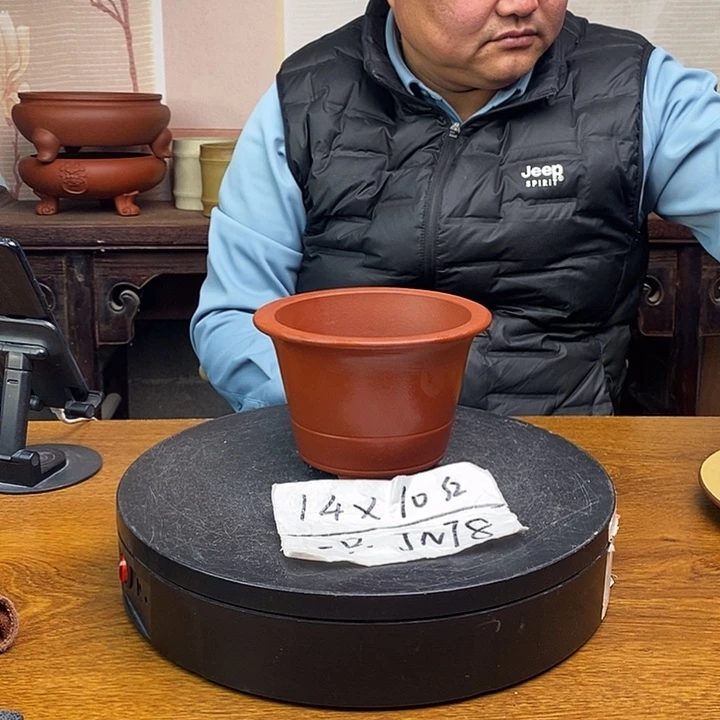 紫砂花盆货号一只JN78