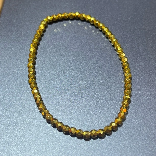 足金饰品 3mm蹦迪珠手链 C0232