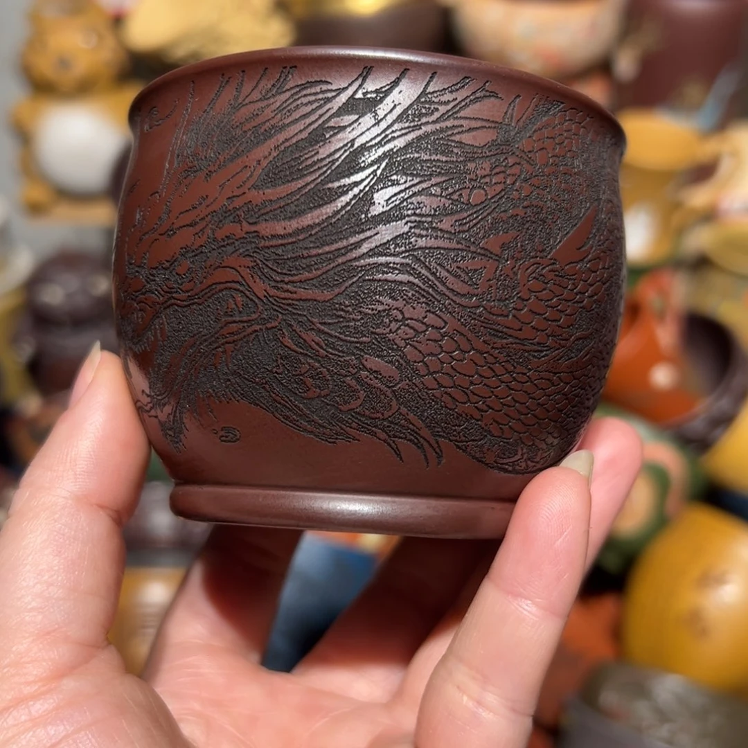 紫砂茶杯宜兴紫砂主人杯