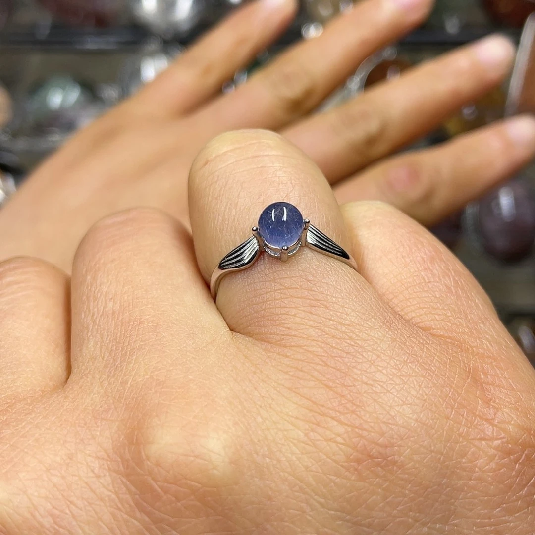 【闪购商品】水晶珠宝半成品银S925镶嵌戒指