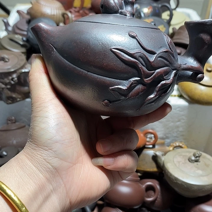 紫砂茶壶微瑕口磕