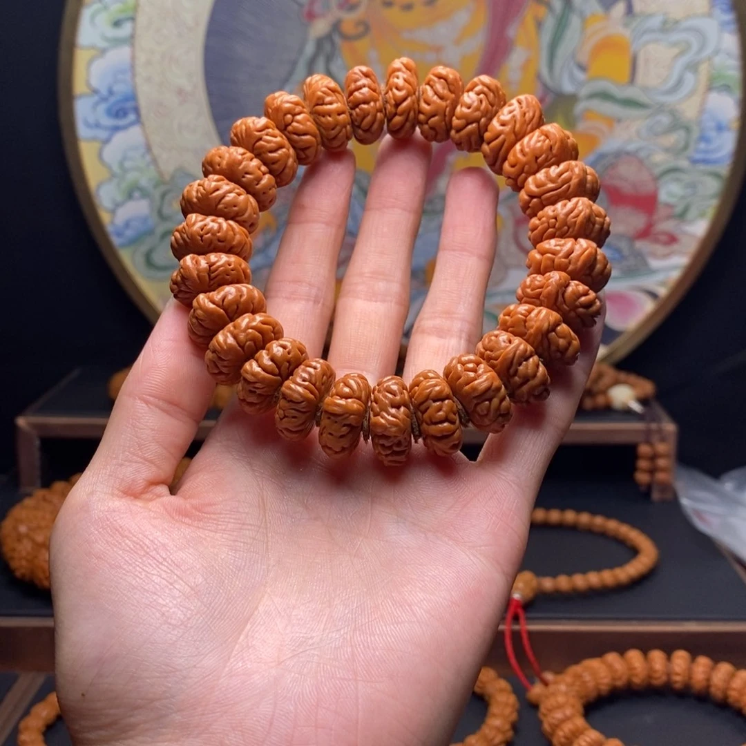 手串桃核岚*山龙纹桃核大肠