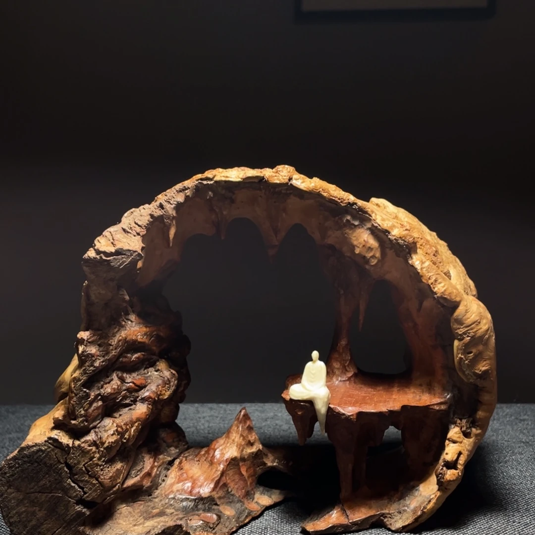 木༺****༻荔枝木摆件工艺品