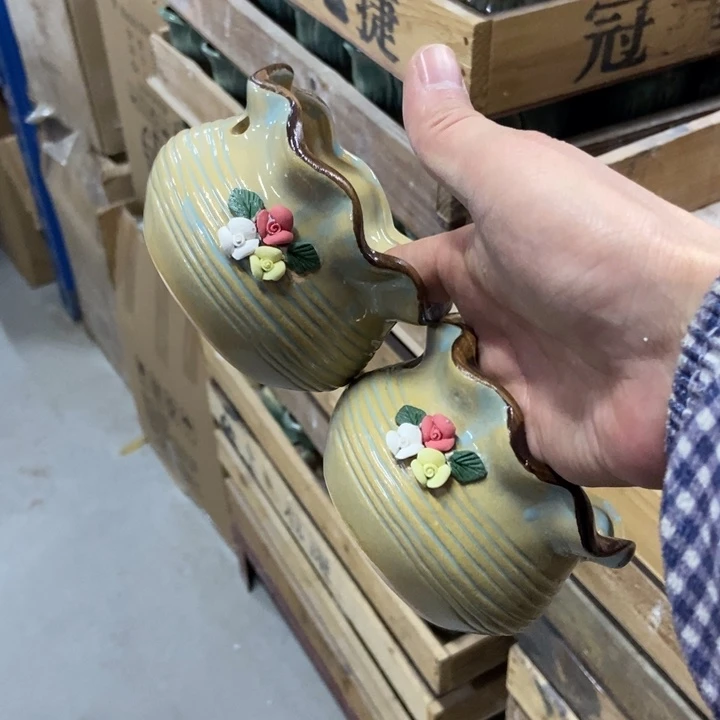 陶瓷花盆单场满9.9发10*7