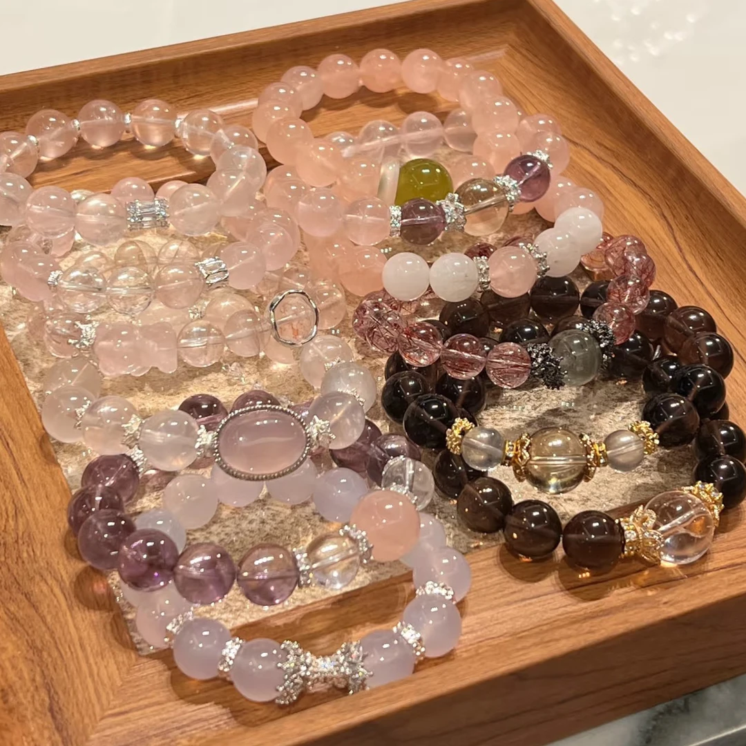 秋音原创水晶手串 纯天然水晶 多样性发一