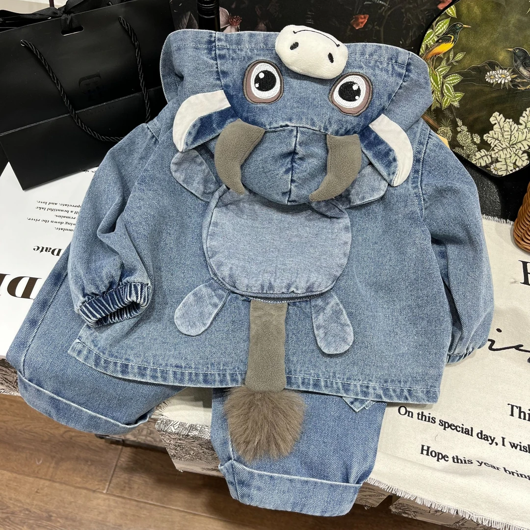 【近咪】儿童春秋时尚男女宝牛仔休闲春季新款外套25L011