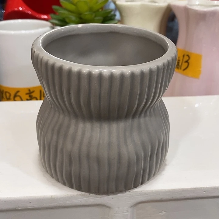 陶盆有孔 瑕疵针孔漏釉介意勿拍外高 8外口8