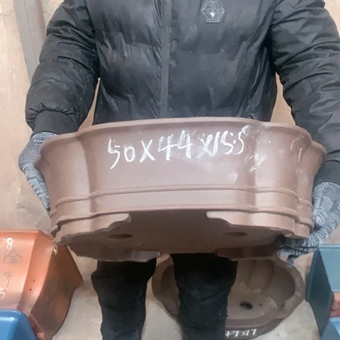紫砂花盆手工制作