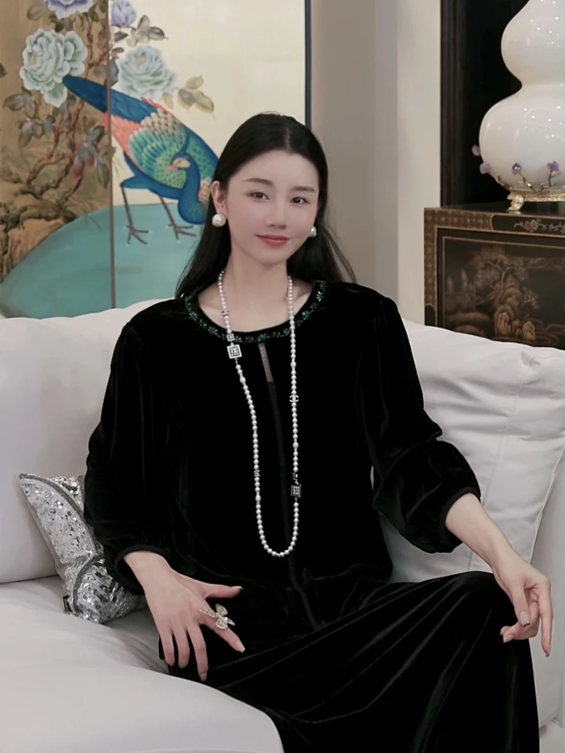 Betty Bairn【匠心/清风许意】高定系列桑蚕丝短绒上衣25B-BW327