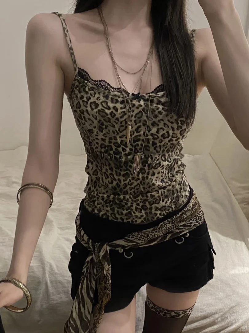 【土豆古着】y2k涩谷辣妹吊带背心夏季-古着孤品直播间过款扣号拍