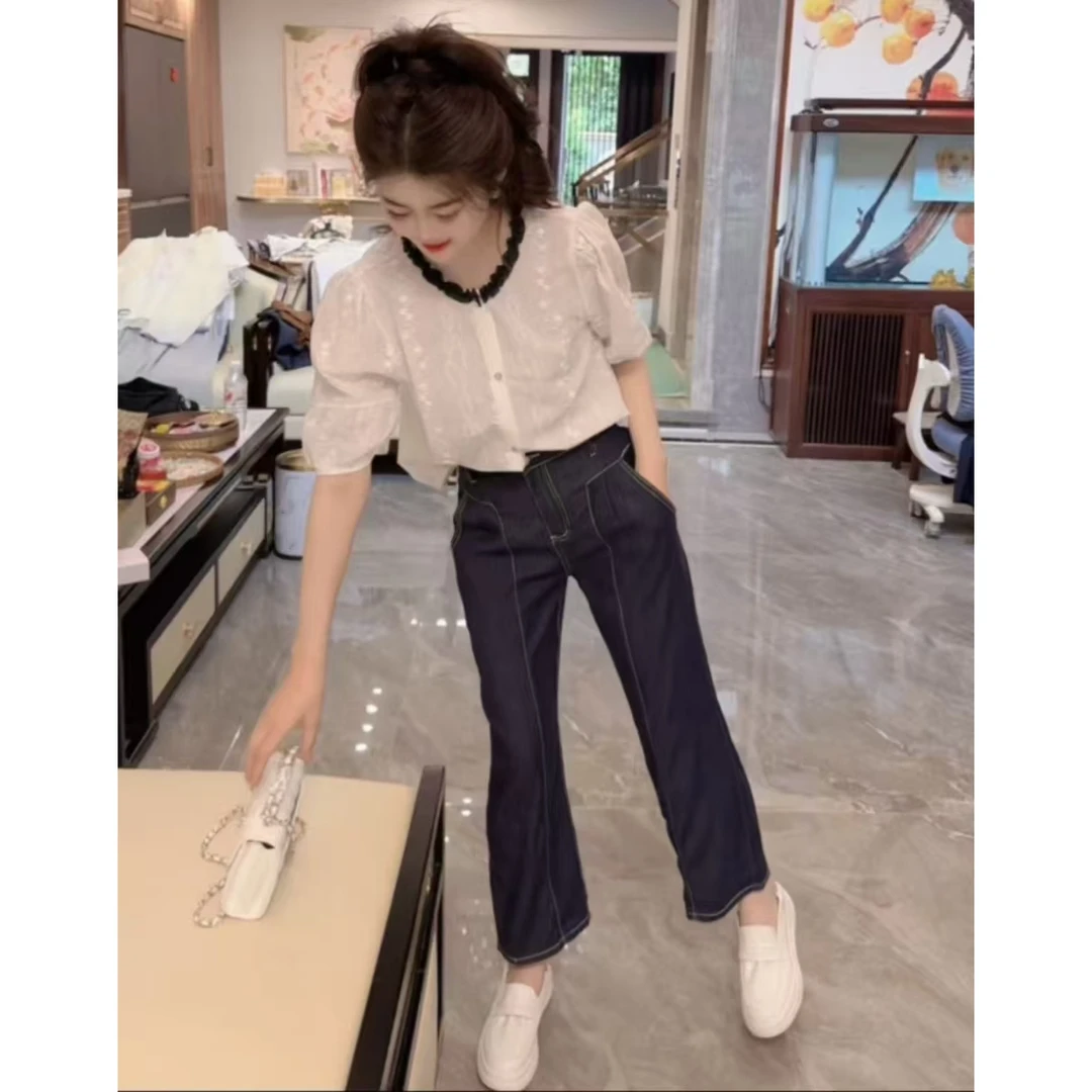 『蔚蓝夏季Z』TB舒适简约潮流洋气减龄牛仔裤6393