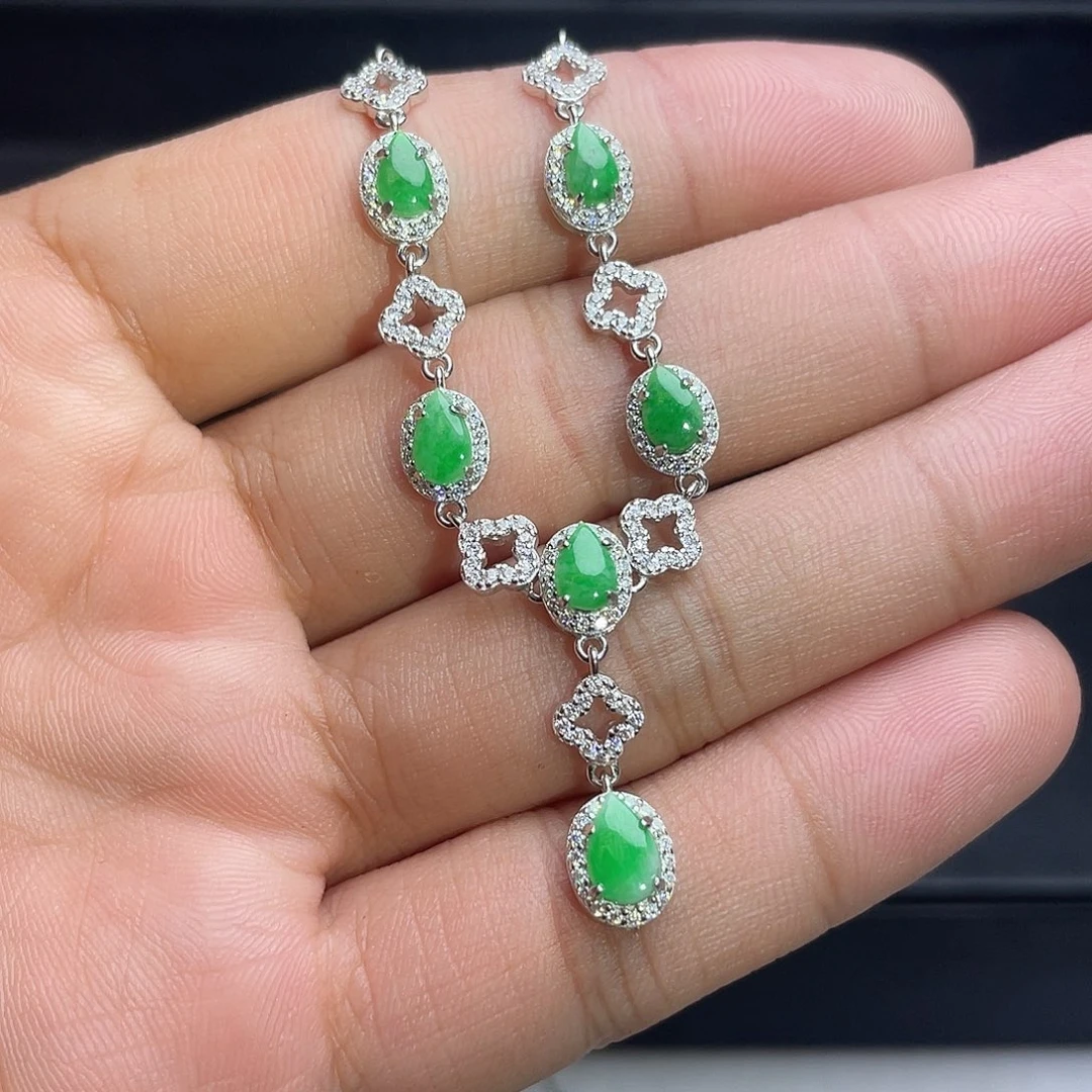 翡翠未镶嵌项链项链