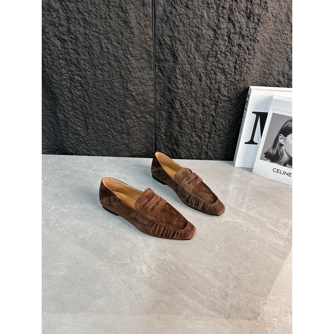 李大龙~2.5公分牛皮/休闲百搭英伦风乐福女鞋77-55