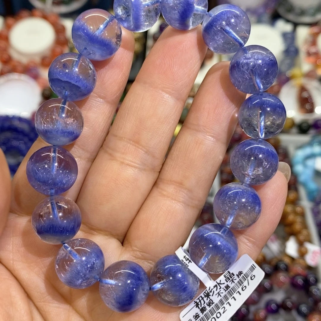 水晶手串未镶嵌蓝线13