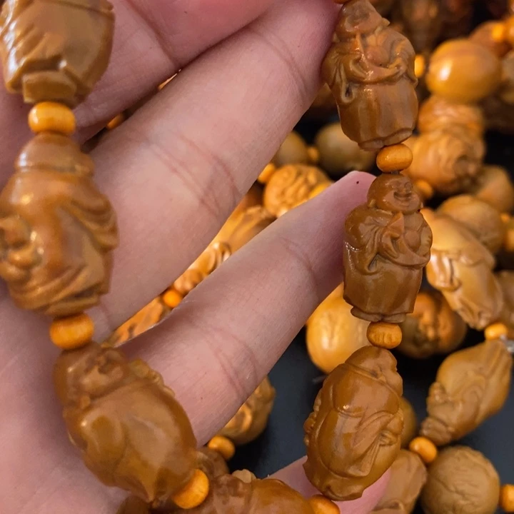 橄榄核手串/手链花*橄榄微瑕90号