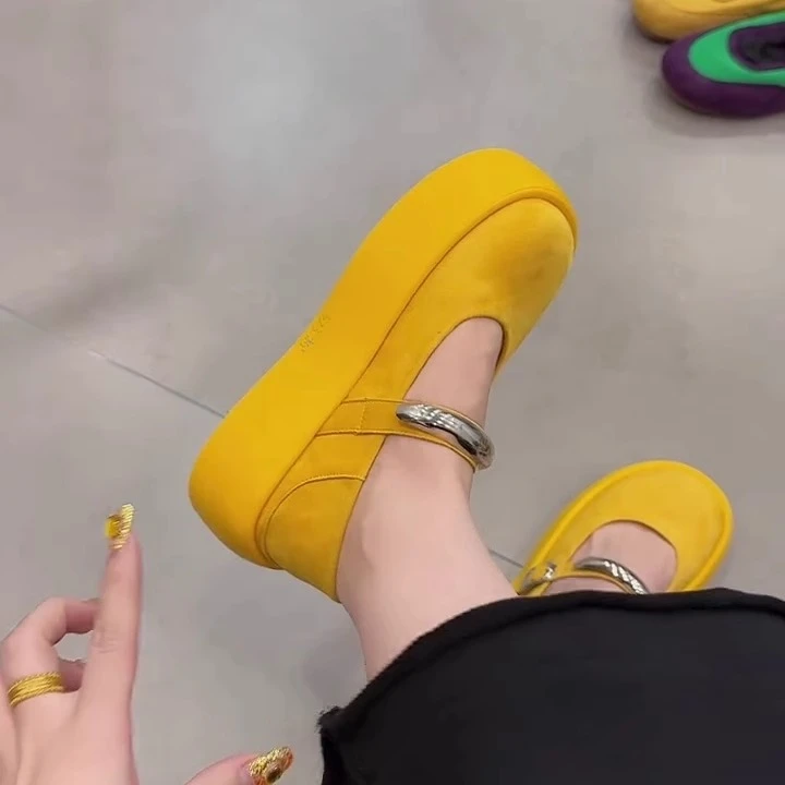 时尚懒人鞋女鞋2025新款复古软底奶奶豆豆鞋一脚蹬乐福鞋春夏单鞋