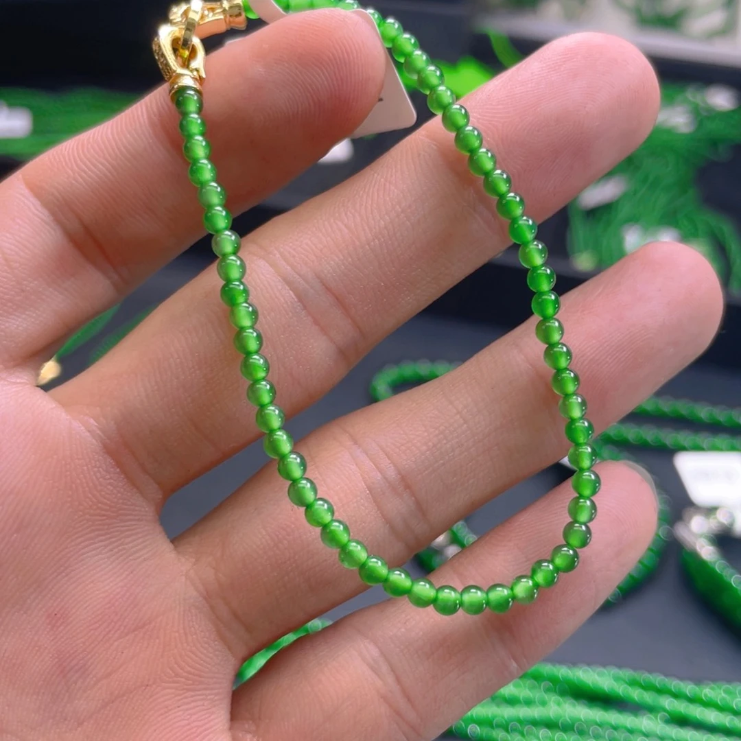 翡翠未镶嵌项链天然翡翠