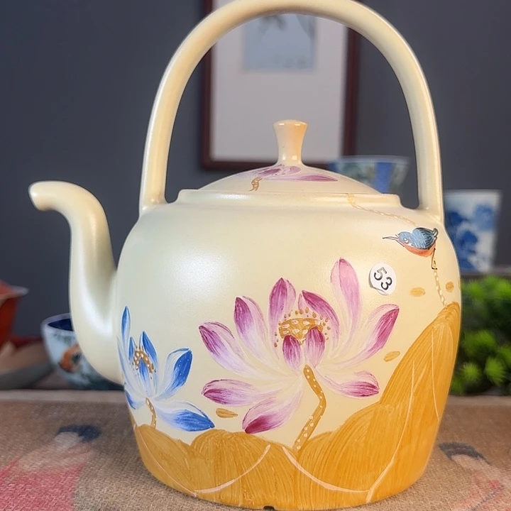 摆件景德柴烧多人茶杯