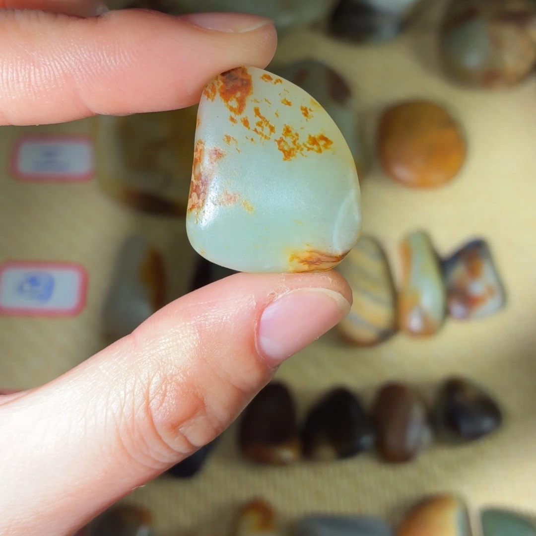 和田玉未镶嵌挂件12g