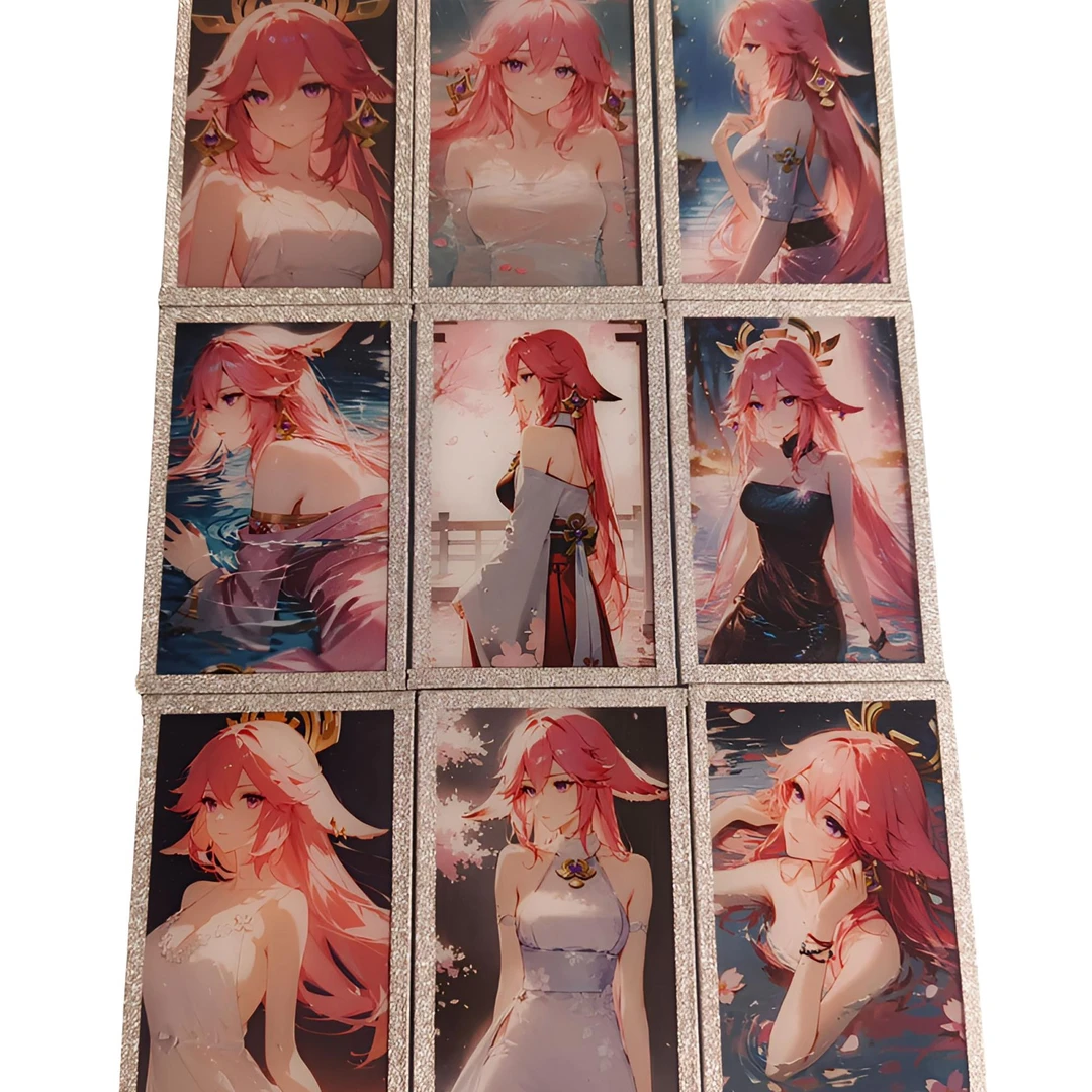 亚克力小卡 动漫色纸包边双面卡牌