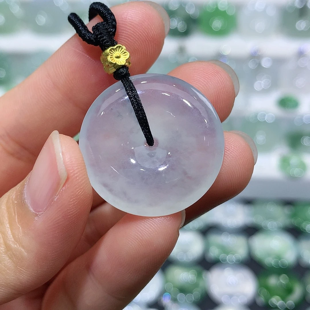 翡翠未镶嵌吊坠(不含链)起*