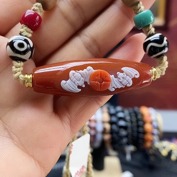 玛瑙/玉髓（覆膜）合金颈饰