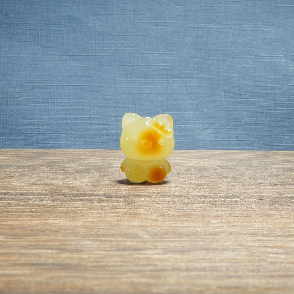 【善缘 童趣】天然蜜蜡俏皮巧雕Hello Kitty猫吊坠（多样性发）赠挂绳