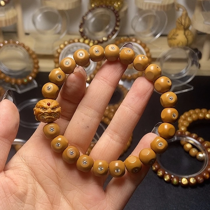 手串猴头核桃猴头满标六方尺寸10mm左右闪购6