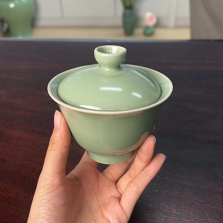 龙泉云间青瓷小米茶器