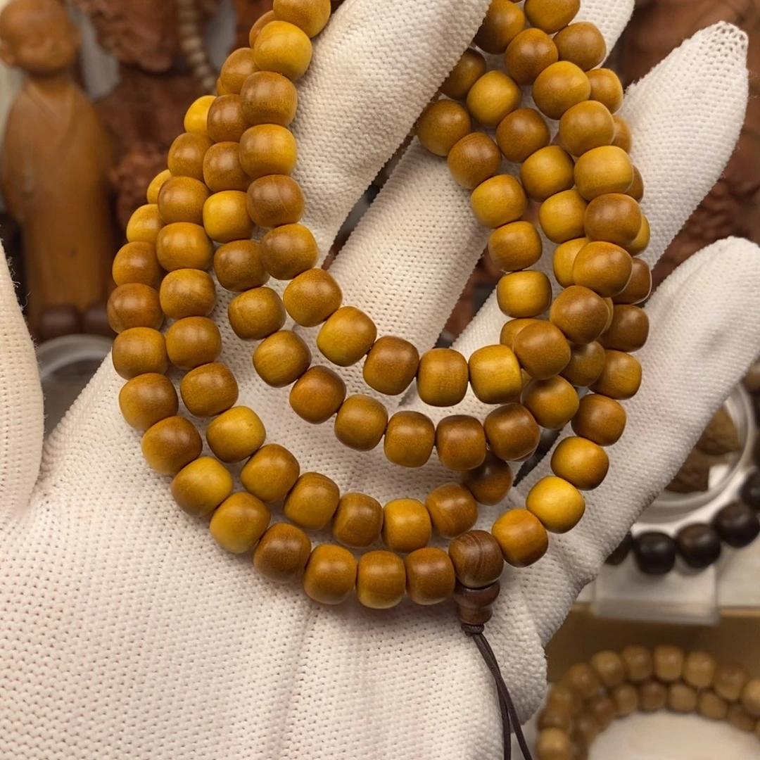 手串/手链檀香木迈索尔老山檀香0708.108奶香，微微微瑕