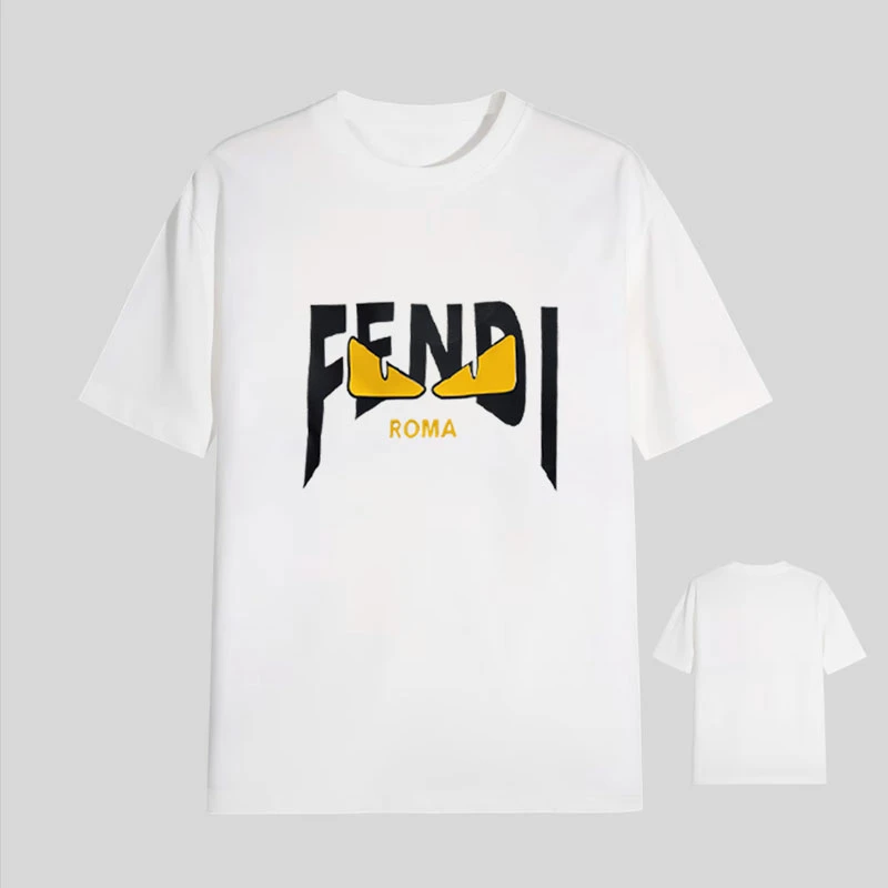 【69号链接-F家恶魔之眼】短袖T恤男女同款宽松经典立体硅胶印花