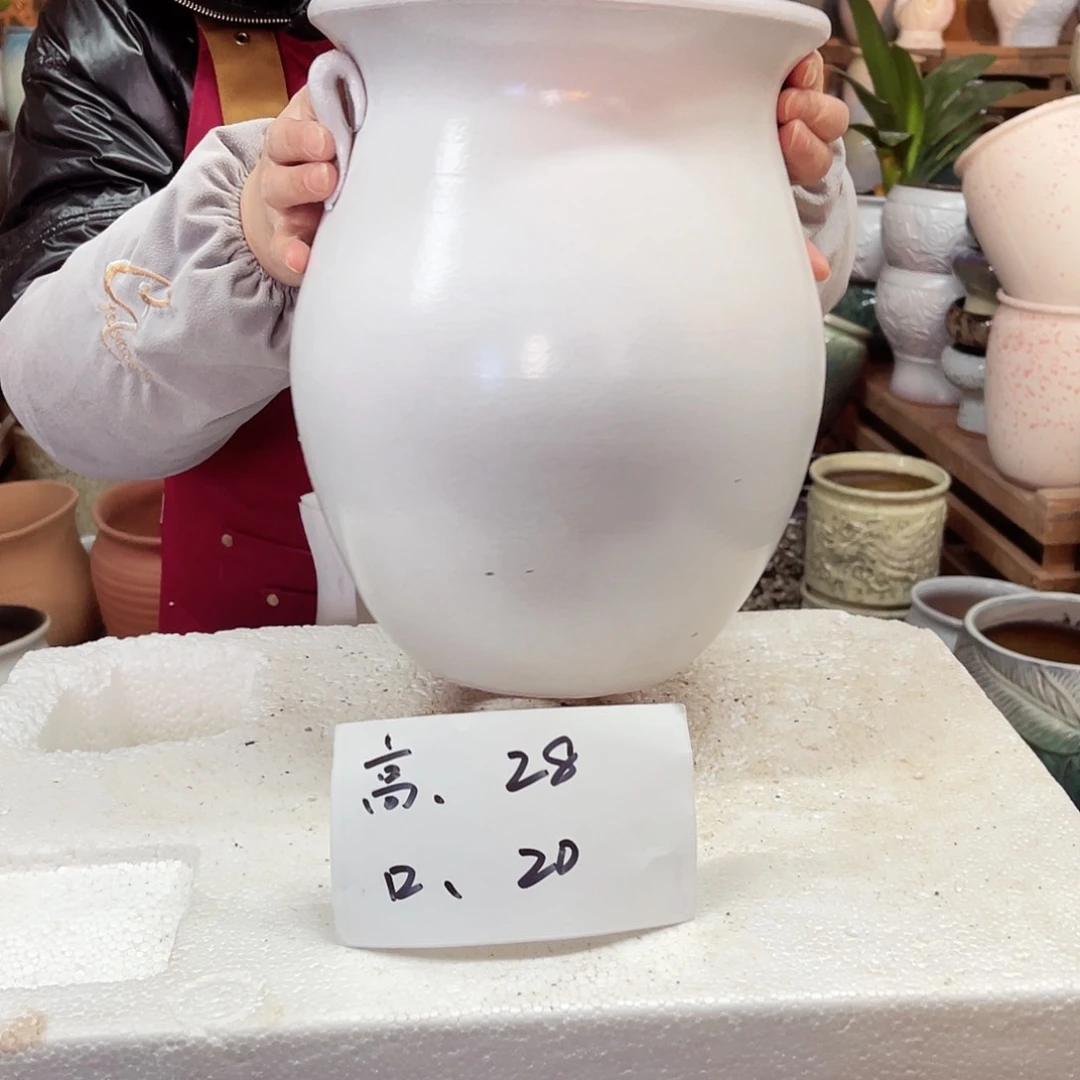 紫砂花盆高度28口径20