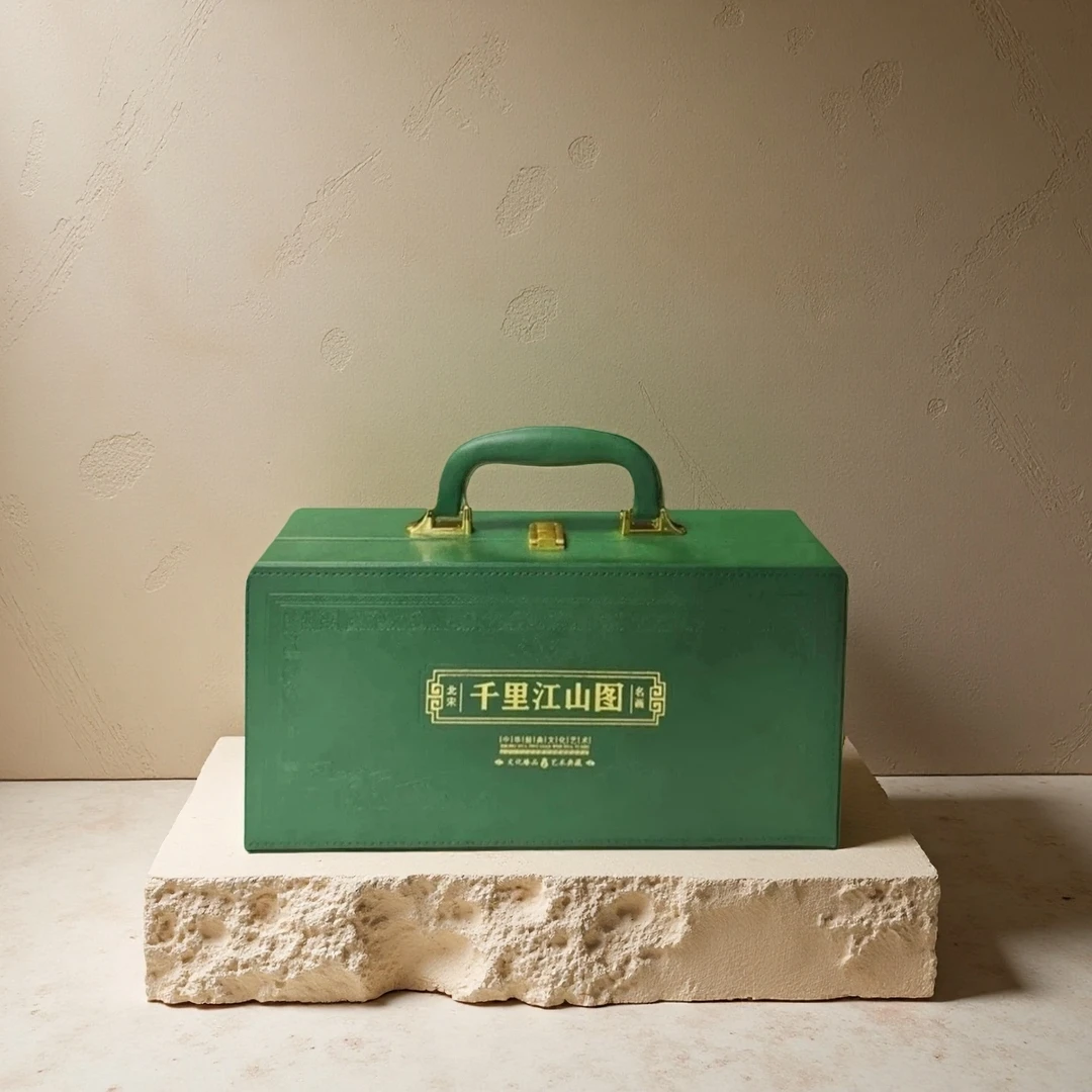 千里江山图长卷画文创皮箱礼盒