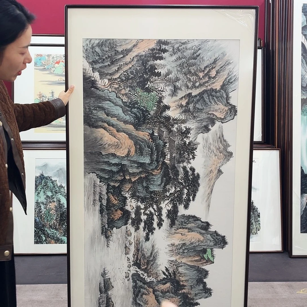 国画手绘作品160-80尺寸