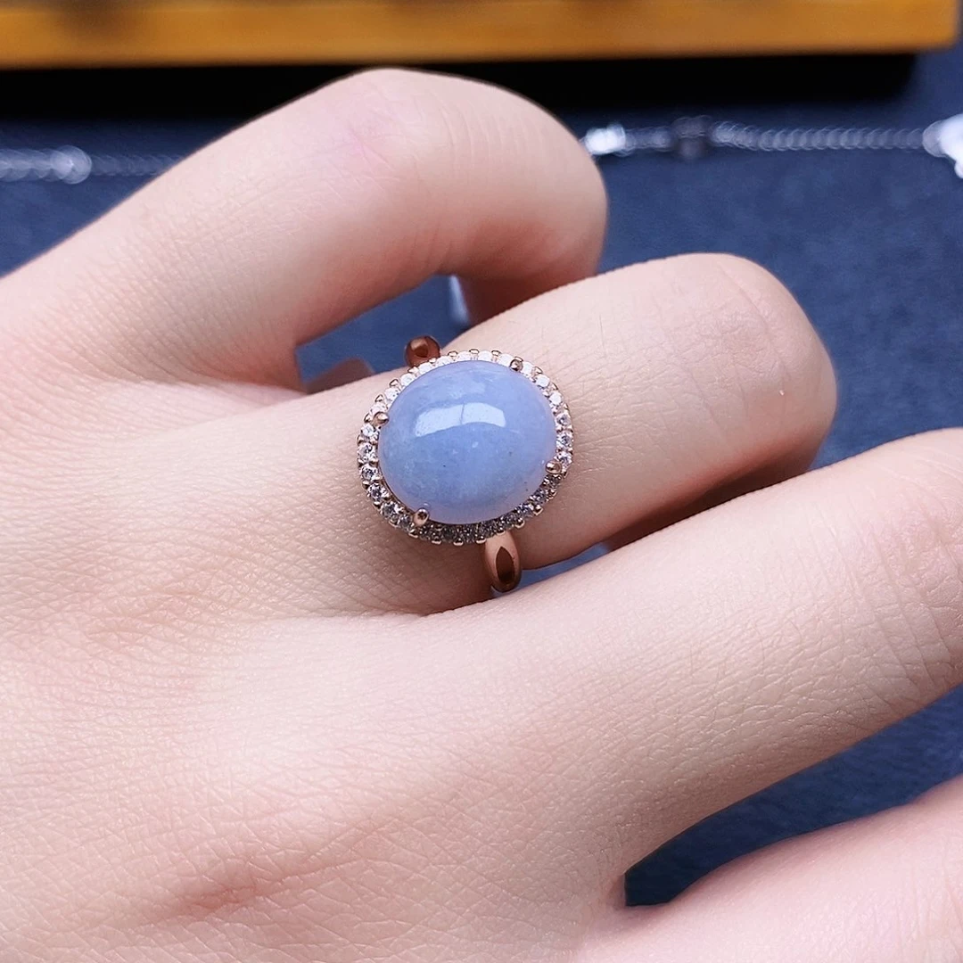 银S925镶嵌戒指翡翠