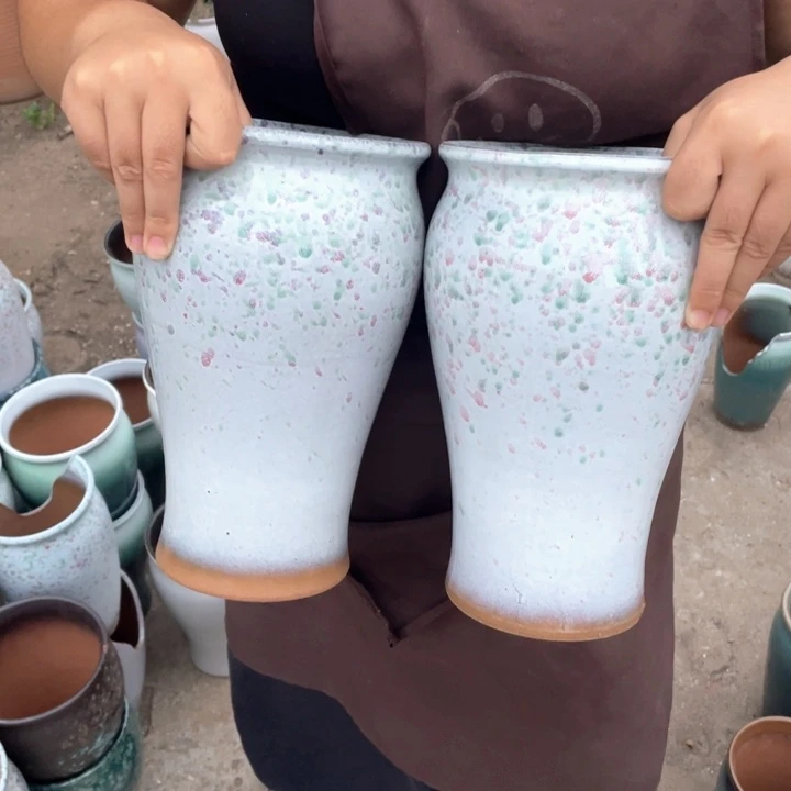 花盆紫砂口15高26瑕疵瑕疵