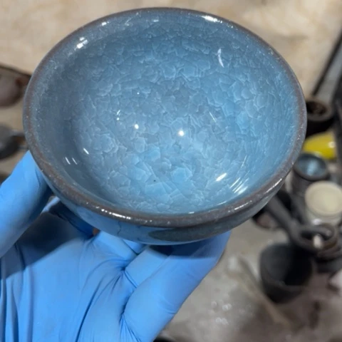 茶盏建阳建盏微瑕束口