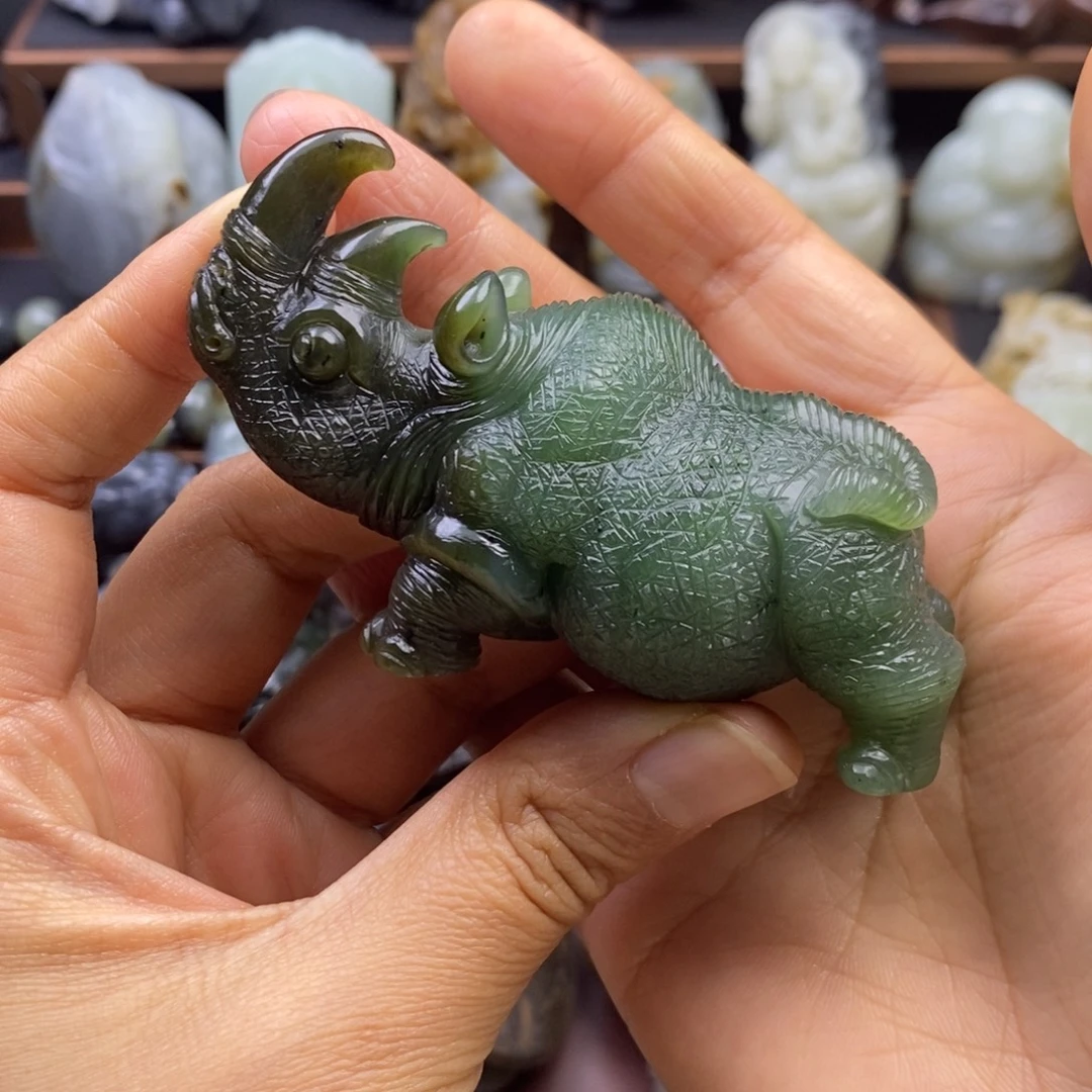 和田玉未镶嵌挂件