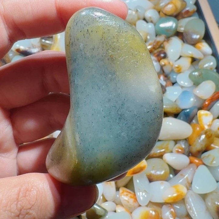 和田玉未镶嵌手链91克