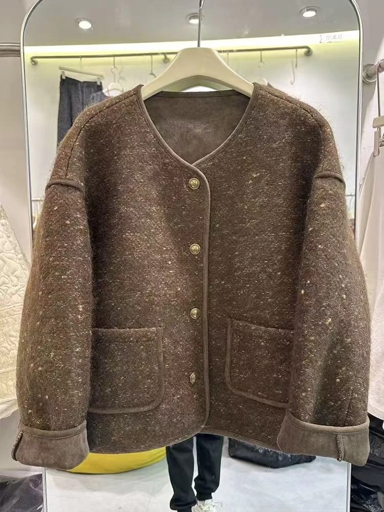 8293两色圆领外套