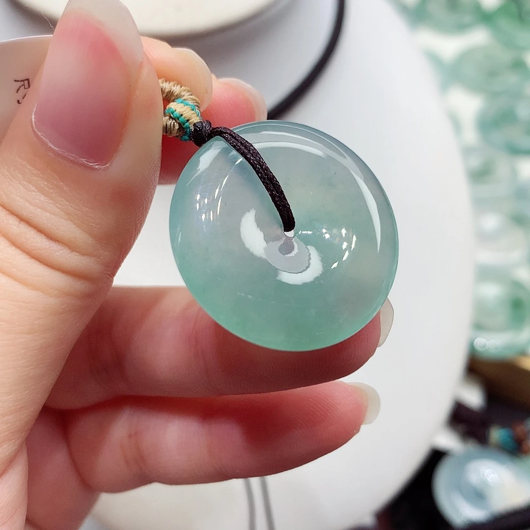 颈饰未镶嵌翡翠编号14，26.5/5.3