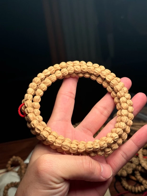 柏香籽直切顺纹藏式108油皮长串