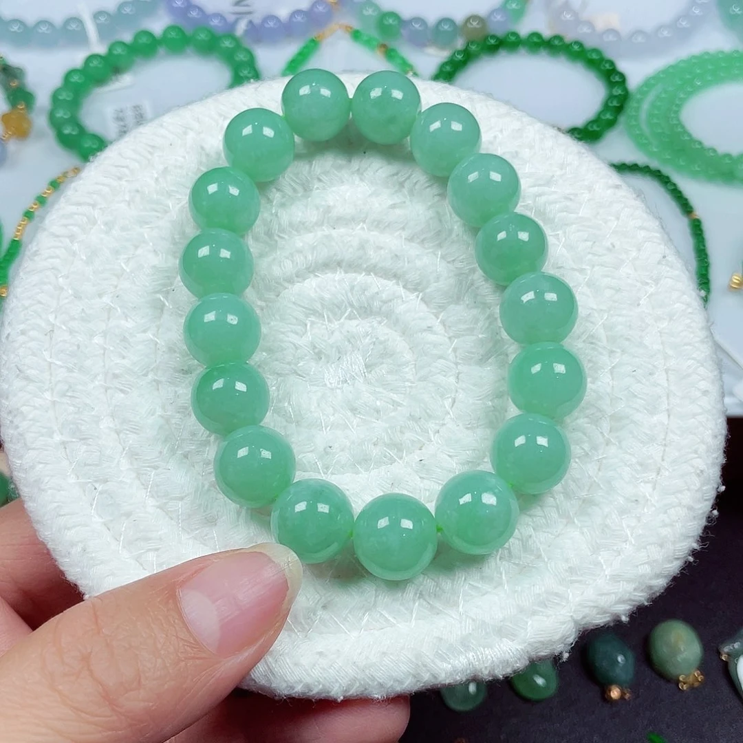 翡翠未镶嵌手链天然缅甸翡翠A货卡11.7