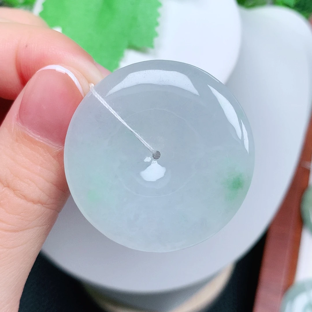 翡翠未镶嵌颈饰平安36-4.9