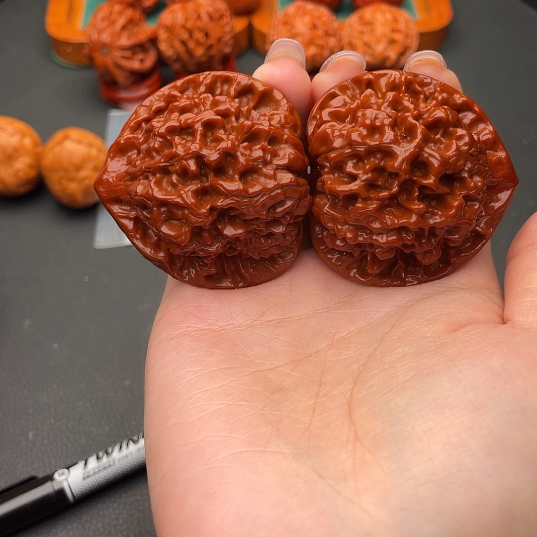 大***歌文玩核桃把件官帽