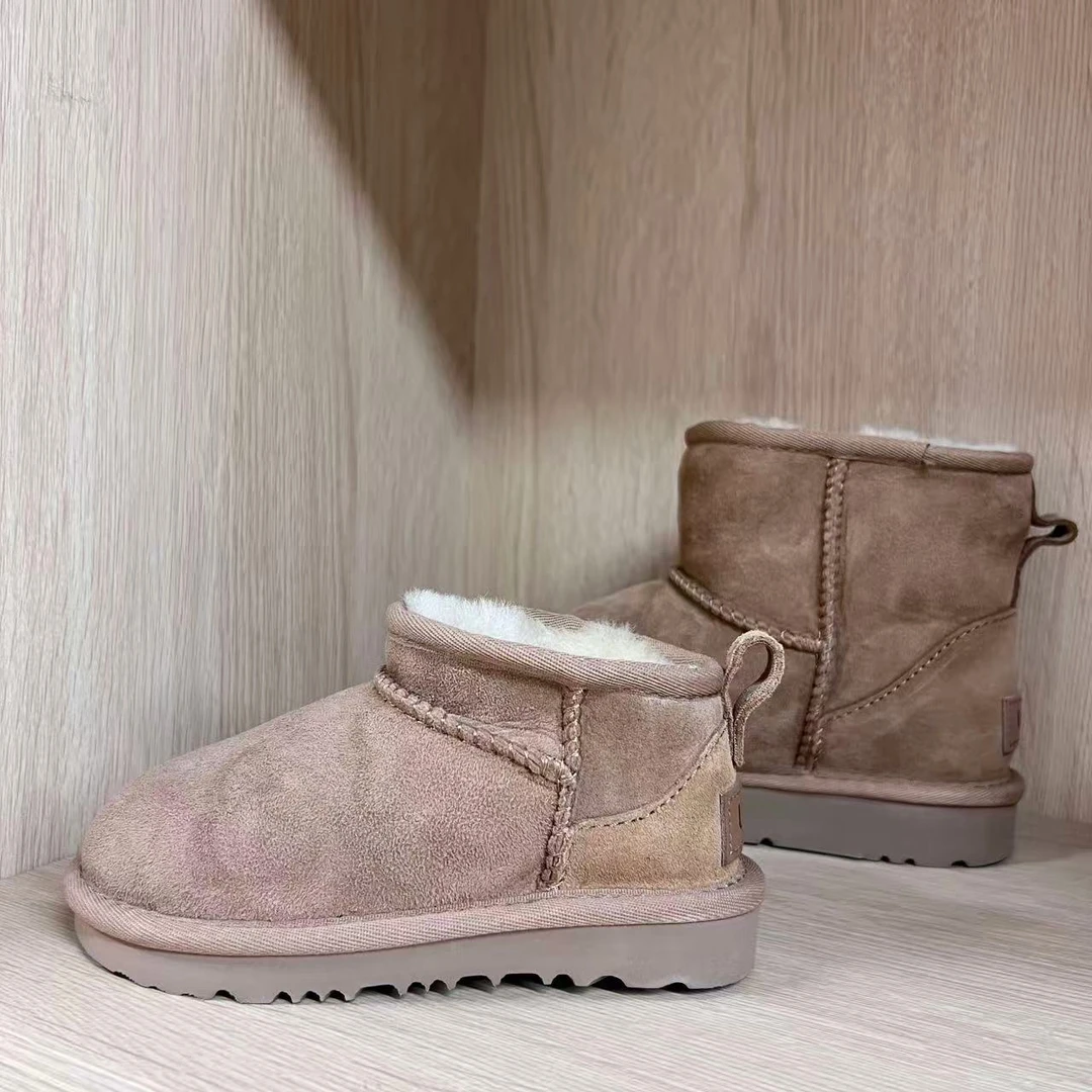 99儿童款真皮真毛羊皮毛一体冬季暖心雪地靴（粉丝专享成本价放款）