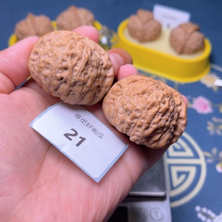 文玩核桃把件南瓜墩43-21