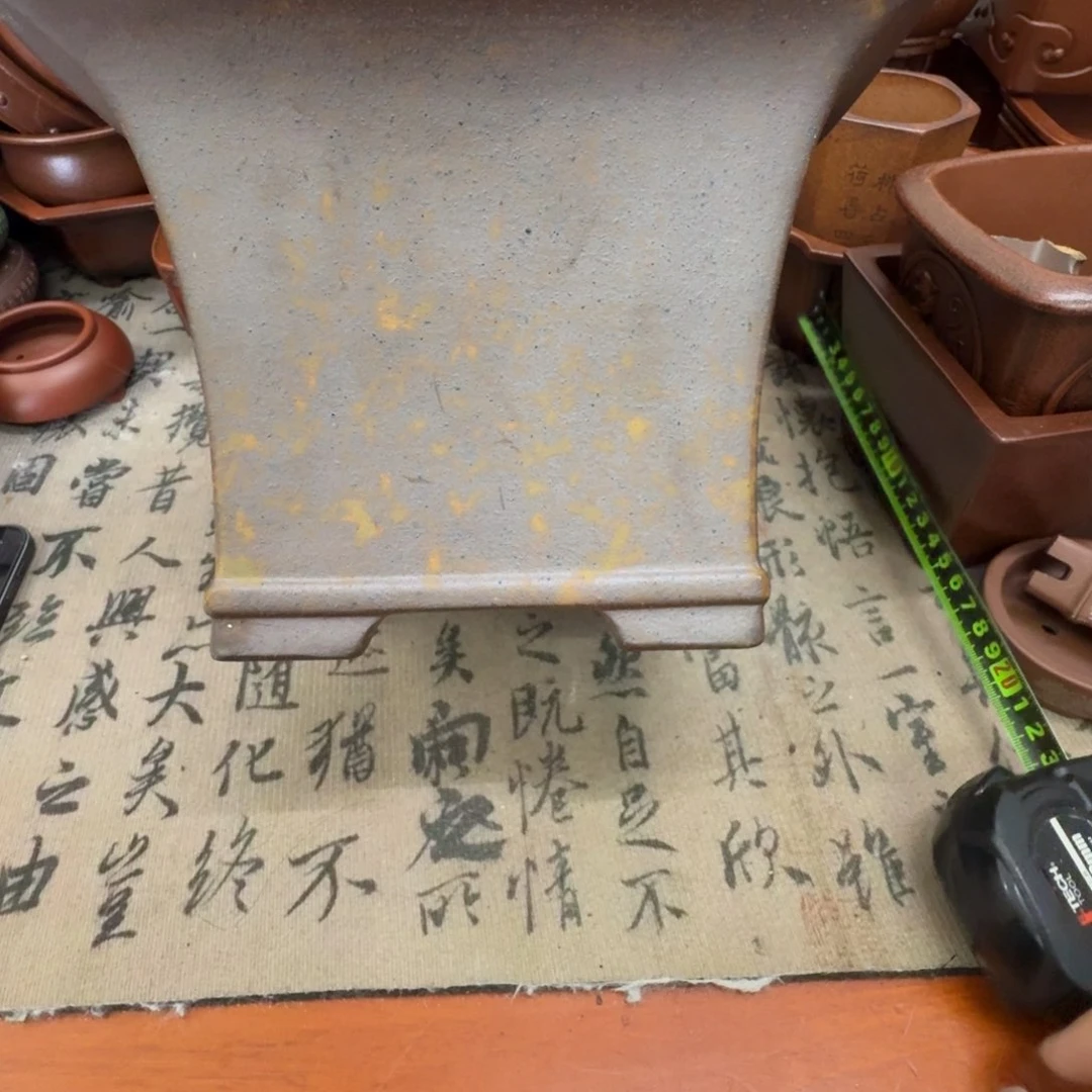 紫砂花盆19x14.5内经紫砂花盆