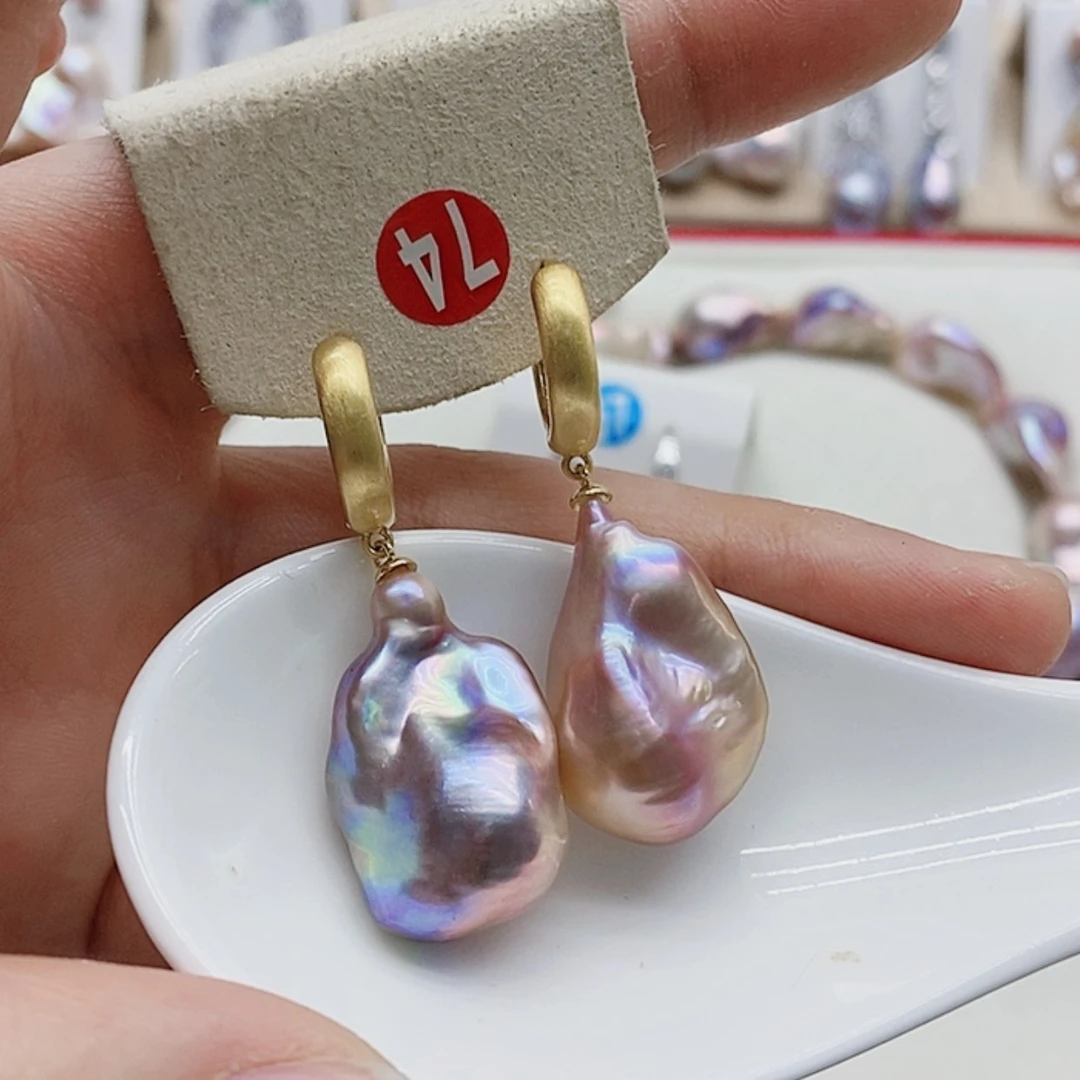 【闪购商品】淡水珍珠耳饰银S925镶嵌