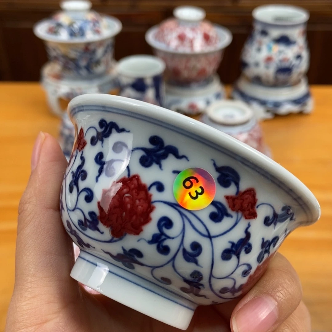 手绘现代茶具非古董